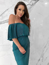 Love Your Vibe Dress, Women's Hunter Green Dresses