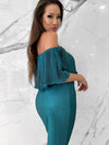 Love Your Vibe Dress, Women's Hunter Green Dresses