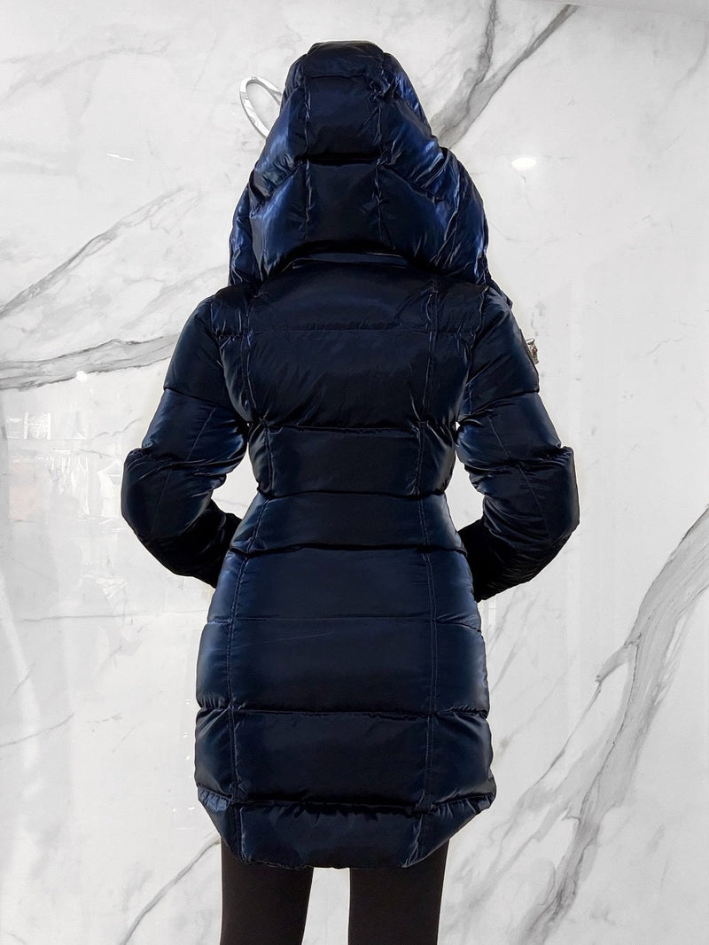 Penguin Quilted Coat Coat, Women's Navy Coats