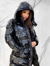 Penguin Quilted Coat Coat, Women's Black Coats