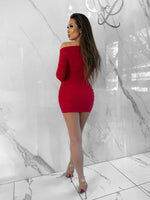 Soft Moments Dress, Women's Red Dresses