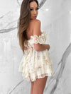 Summers in Italy Romper, Women's Cream Romper