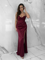 With You I'm Winnin Dress, Women's Burgundy Dresses