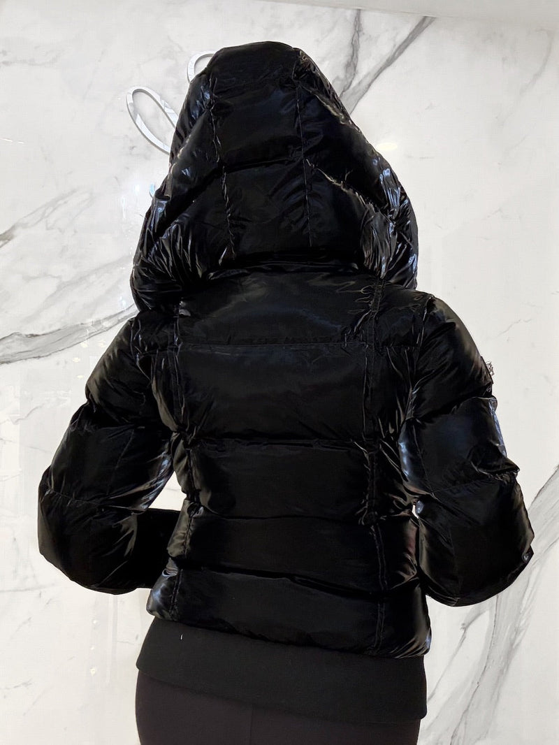 Woody Bomber Quilted Coat, Women's Black Coats