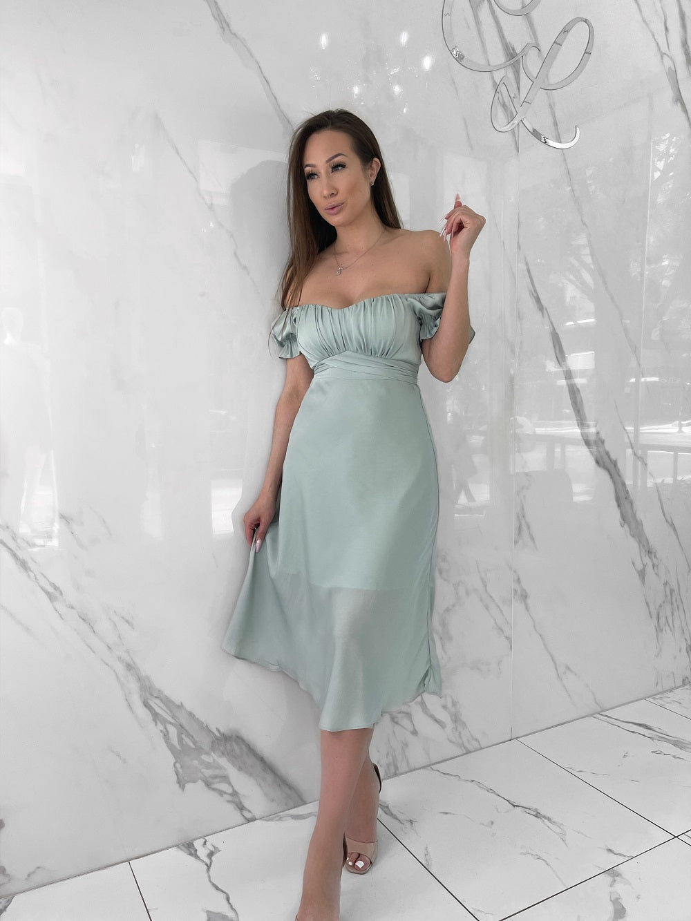 Mint 2024 strapless dress